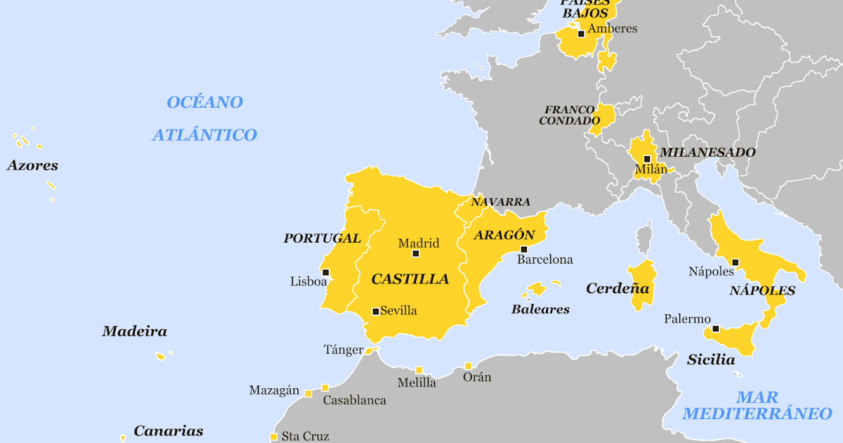 Los Vice Reinos del Imperio Español en Europa y América