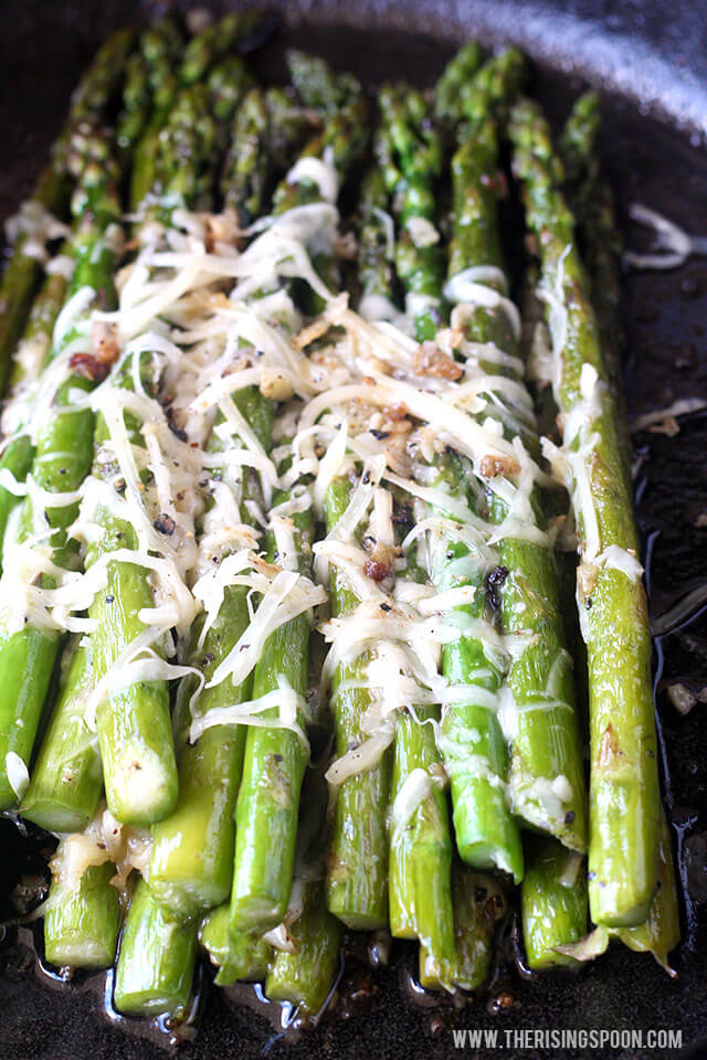 Sauteed Asparagus with Garlic, Butter & Parmesan The Rising Spoon