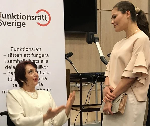 Crown Princess Victoria attended the celebration of 75th anniversary of the Swedish Disability Federation at Stockholm County Council 