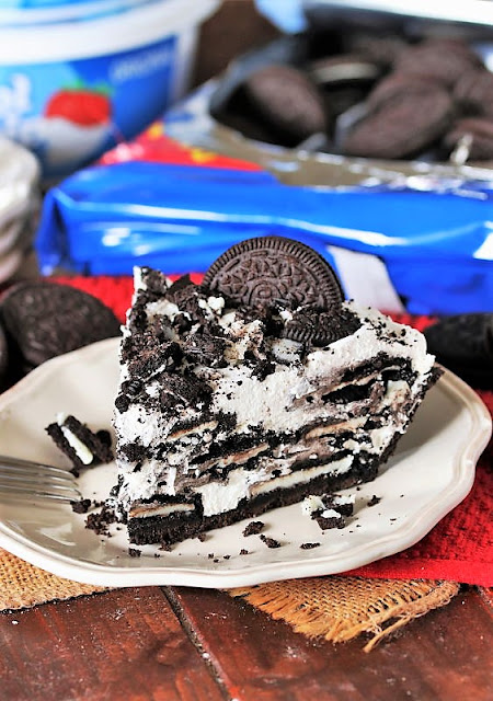 Slice of Ridiculously Easy Oreo Pie Image