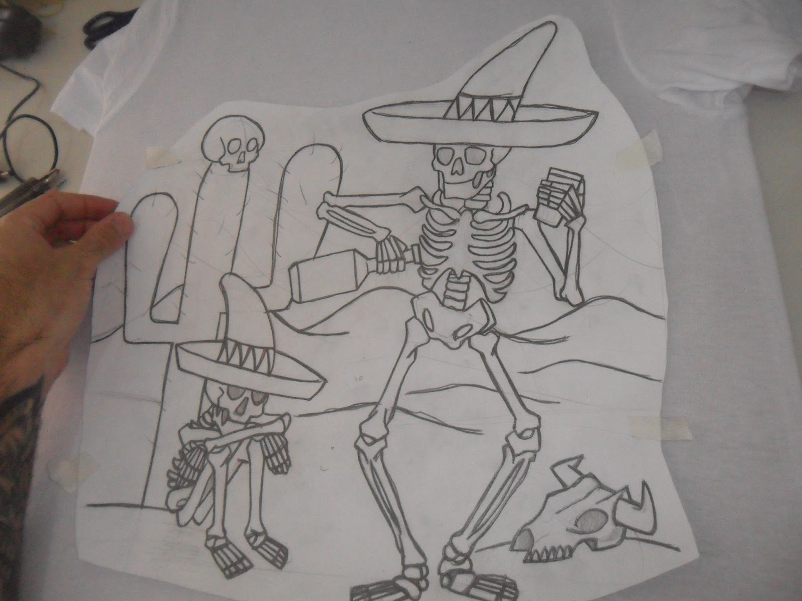 pintar camiseta branca