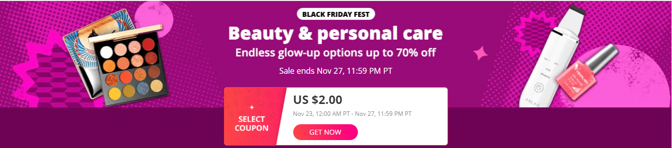 upto 70% off on Beauty and Personal Care AliExpress