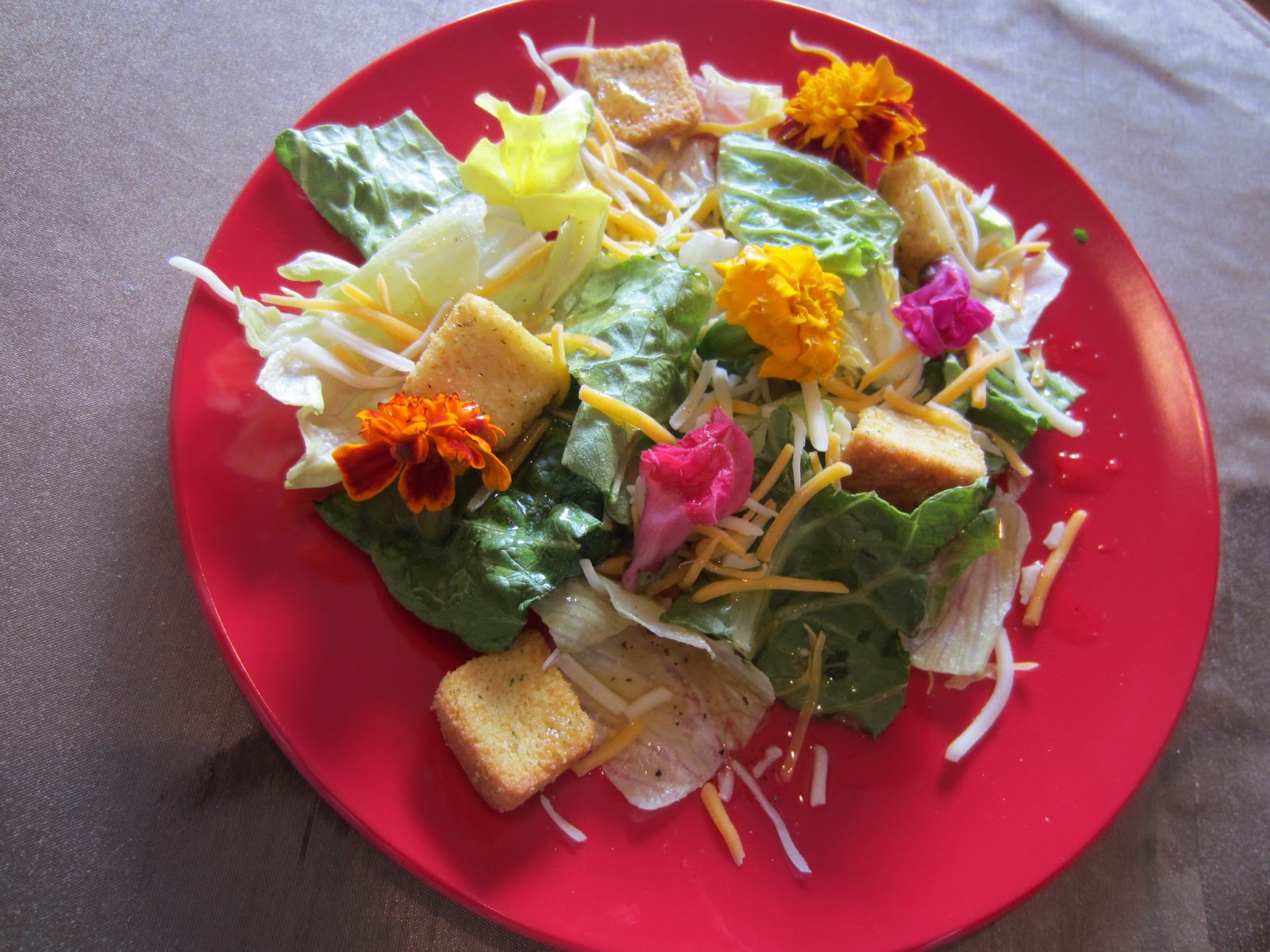 Edible Flower Salad
