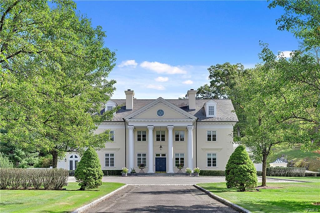 12,000 Square Foot Stucco Mansion In Bedford, NY THE