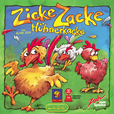 Zicke Zacke Huhnerkacke - The box cover artwork