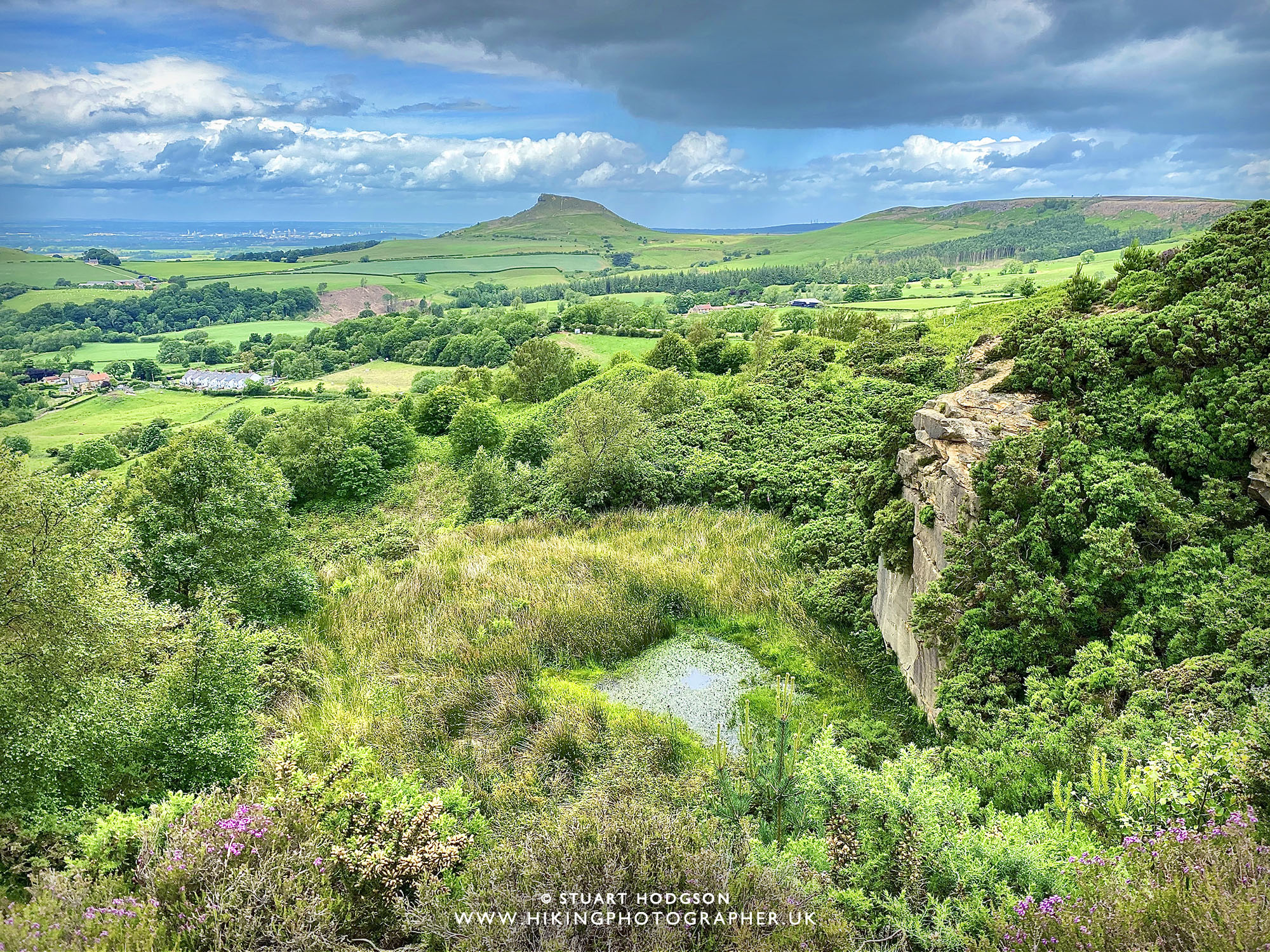 Roseberry topping walk best views great Ayton map route height how high parking