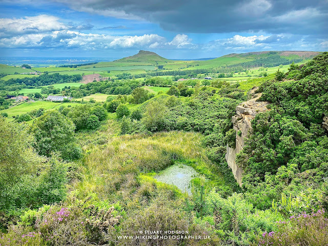 Roseberry topping walk best views great Ayton map route height how high parking