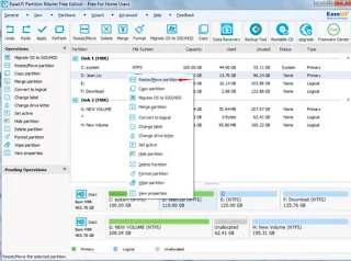  Download EASEUS Partition Master Home Edition 