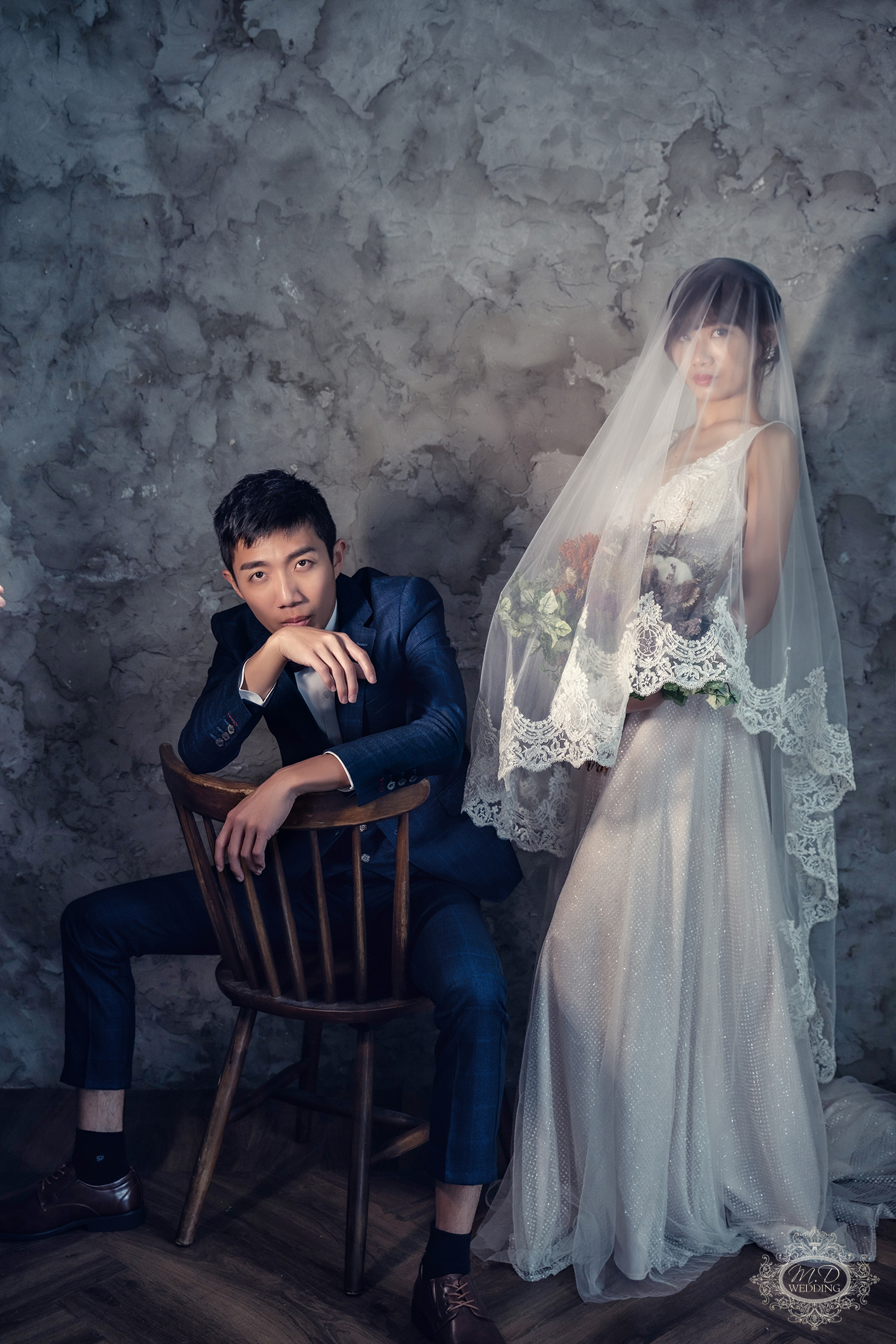 雜誌風 攝影棚 酷帥風格 台北婚紗推薦 歐系婚紗 美式風格