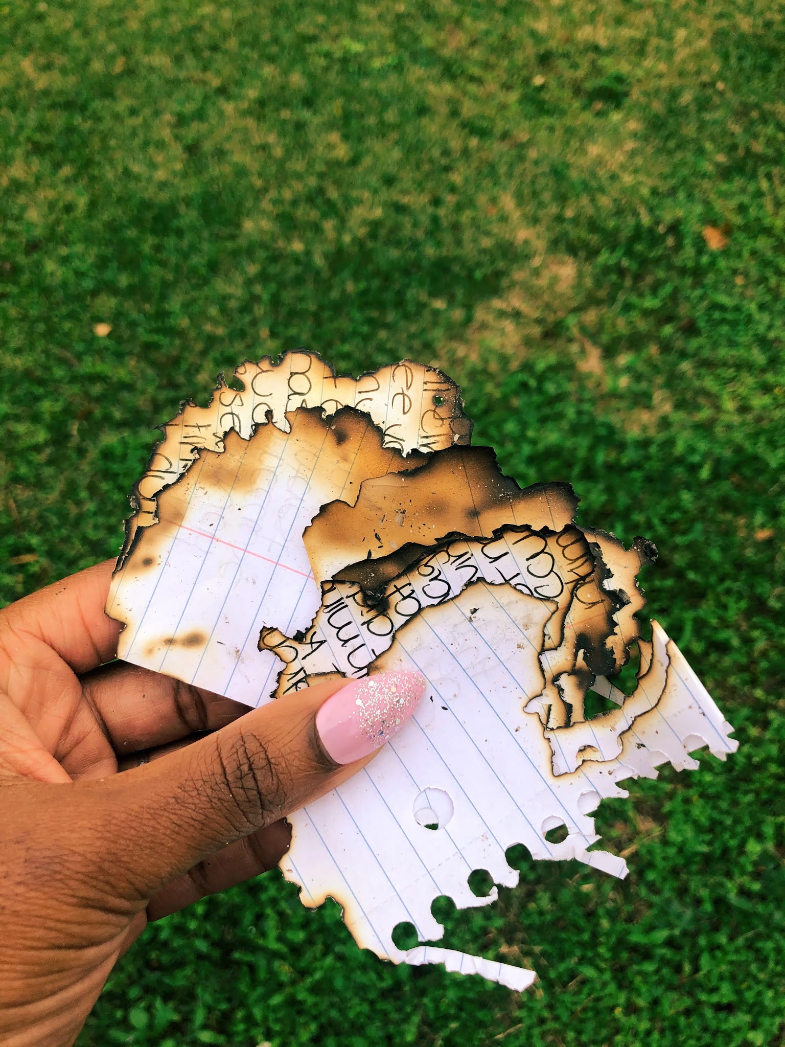 Write It Down And Burn It Burning Letters She's Found Strength