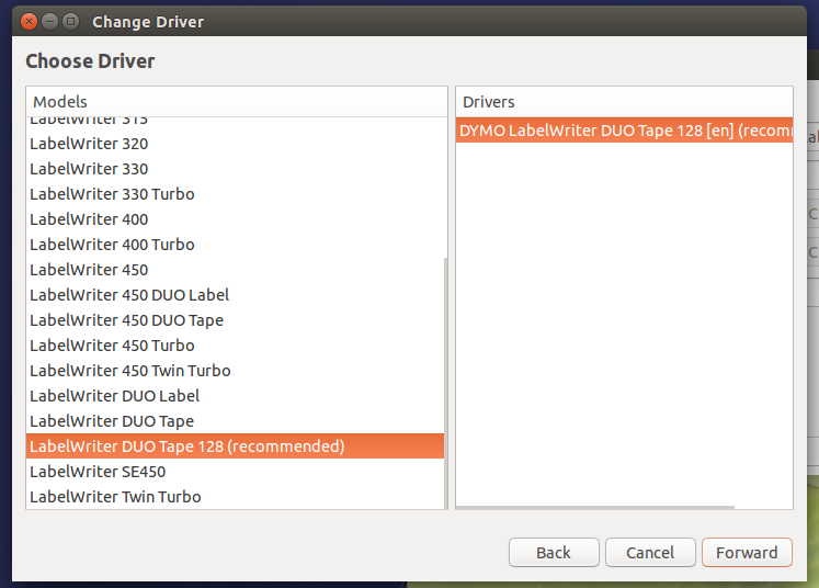 dymo ubuntu