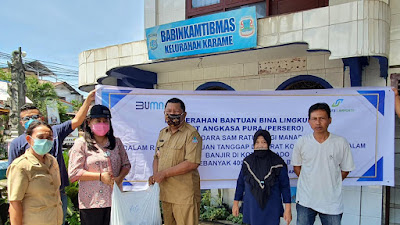 Bandara Sam Ratulangi  Salurkan Bantuan Tanggap Darurat Untuk Korban Banjir di Manado