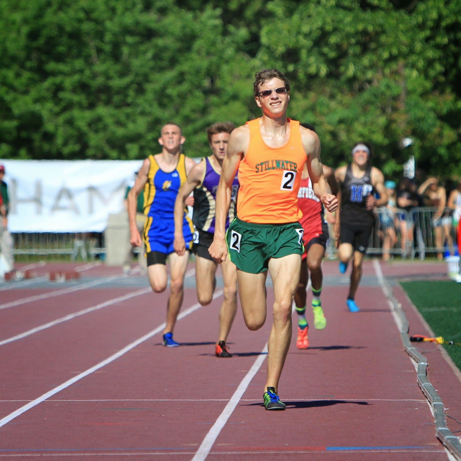 Down the Backstretch Gene Niemi's MSHSL State Meet 3200 AA Races Photo