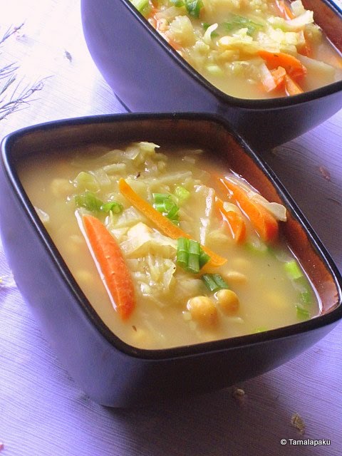 Cabbage-Chickpea Soup