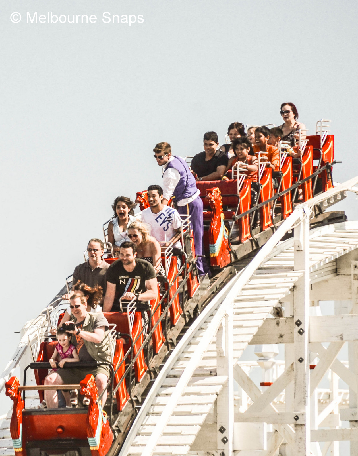 MELBOURNE.SNAPS Luna Park Roller Coaster