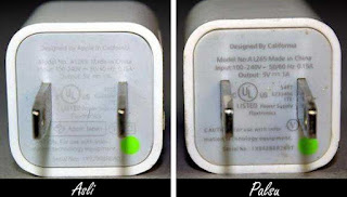 Cara membedakan charger iphone asli atau palsu