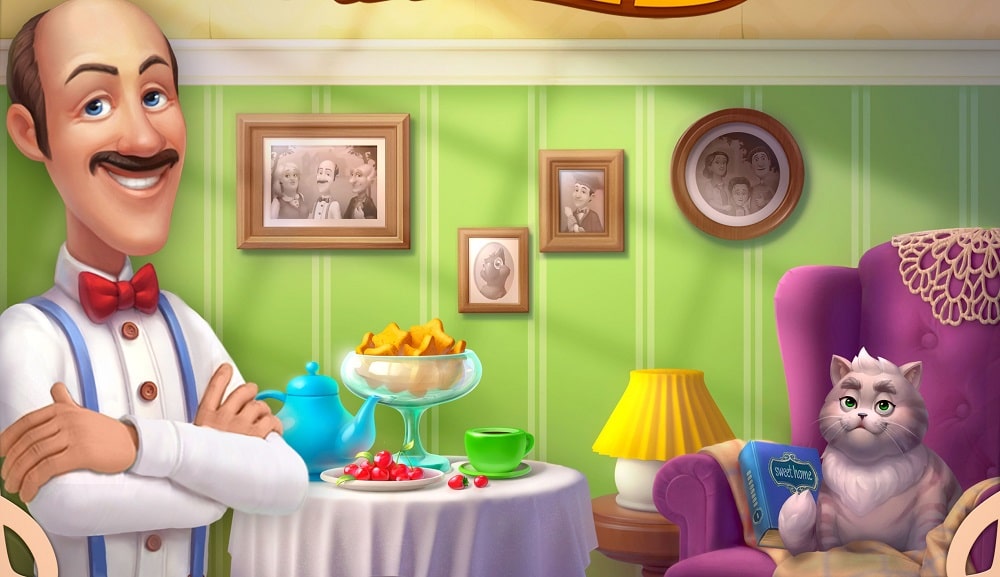 لعبة الترفيه Homescapes MOD v4.4.4 للأندرويد