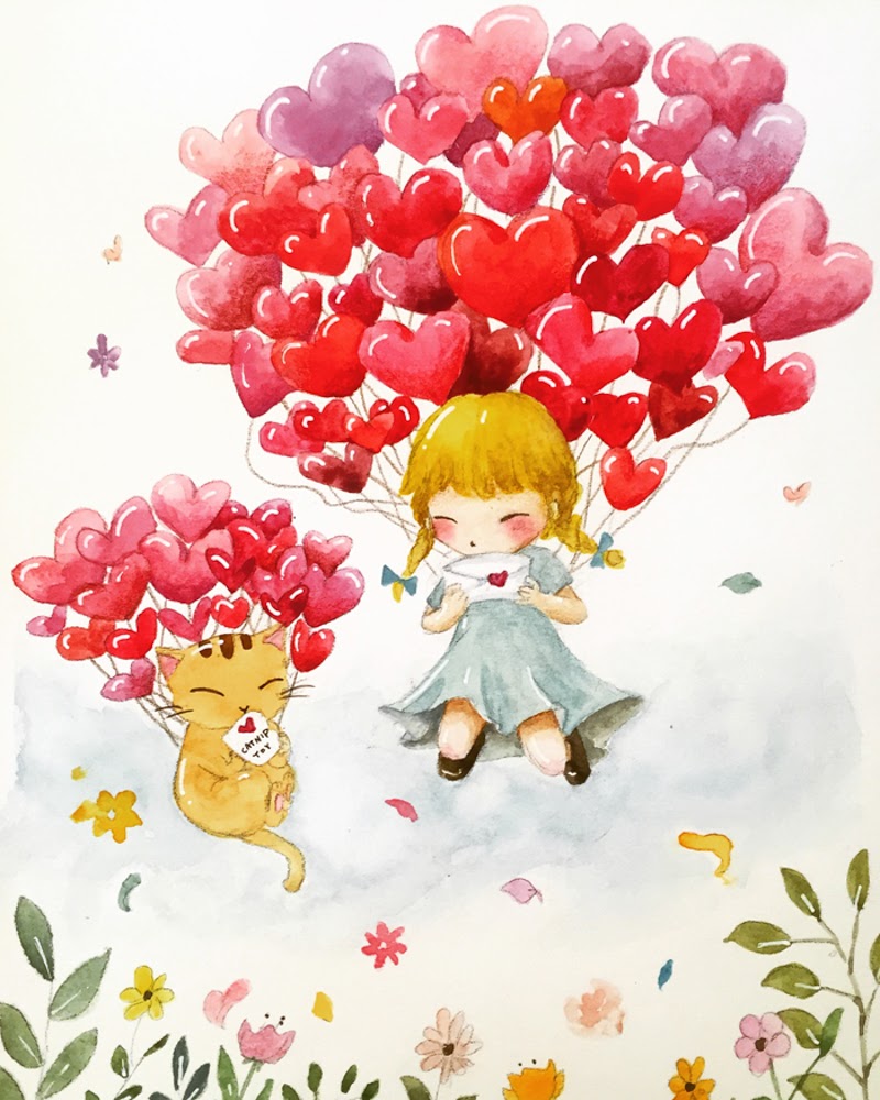 Illustrations by Eunji Jung from South Korea.