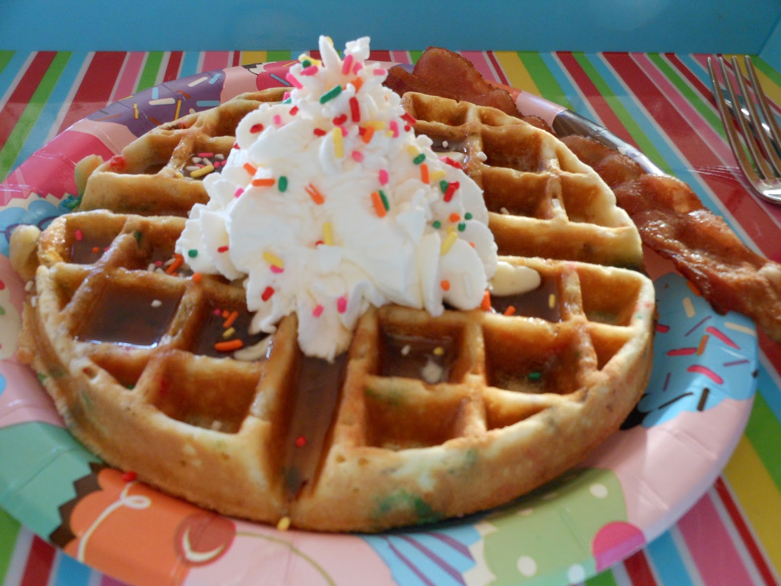 A Princess and A Warrior Birthday Waffles