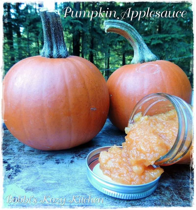 Pumpkin Applesauce Recipe Bobbi's Kozy Kitchen