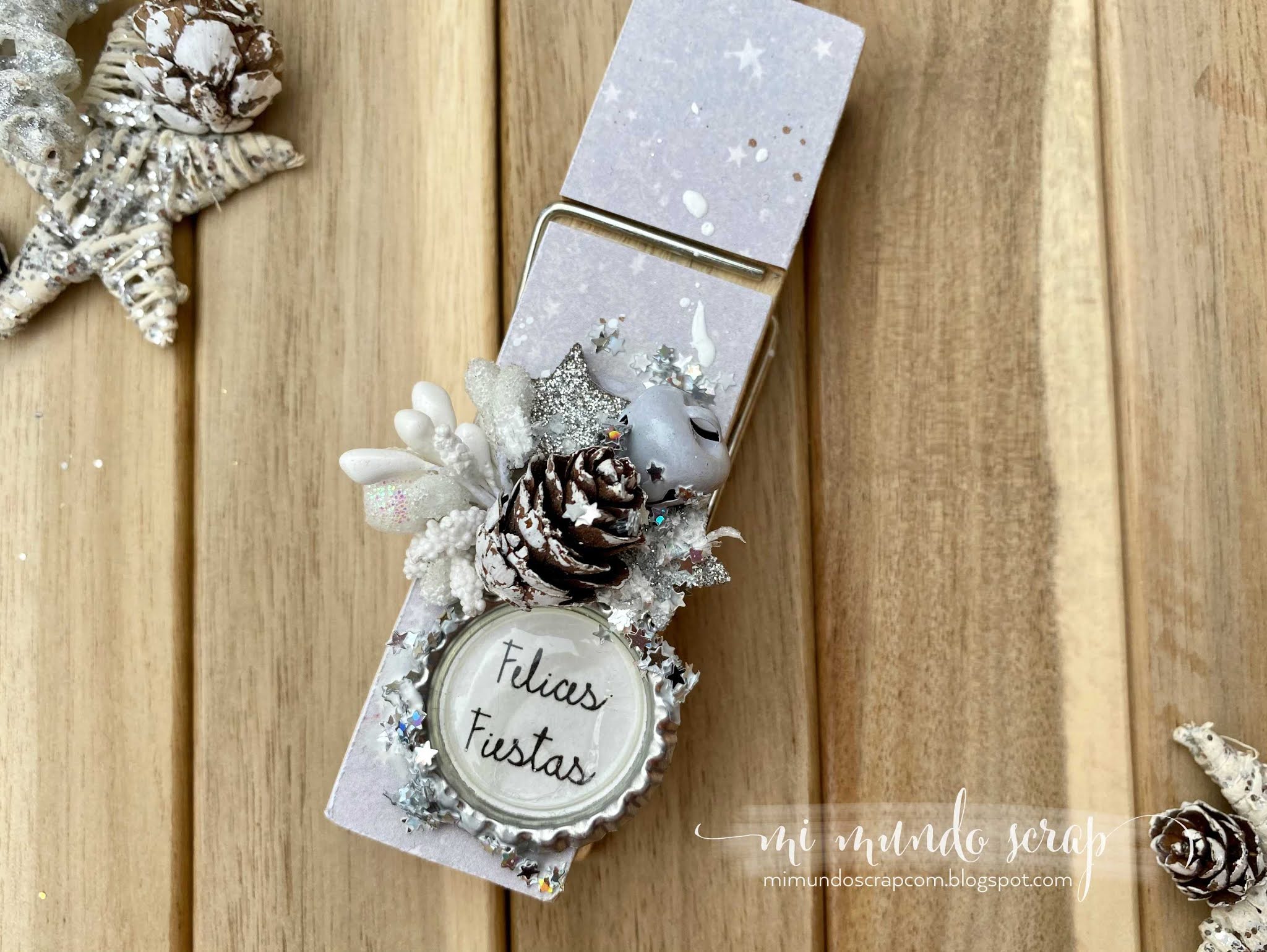 CONJUNTO DE PINZAS NAVIDEÑAS MI MUNDO SCRAP