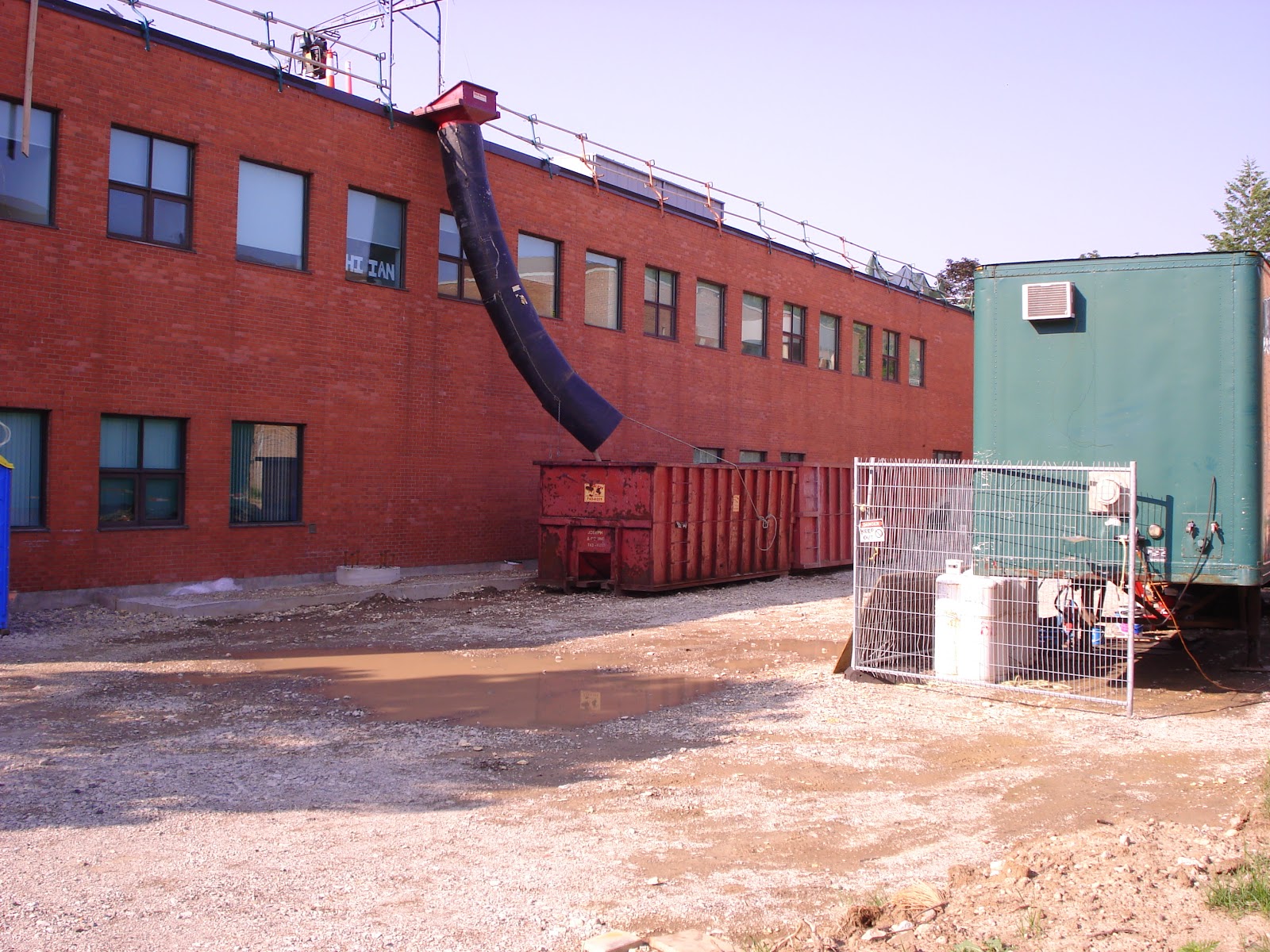 The world through a trash receptacle: Garbage Chutes