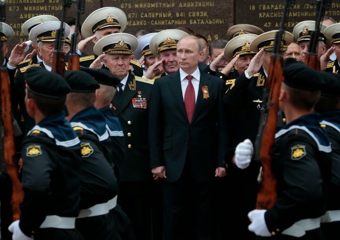 Vladimir Putin VE Day 2014 worldwartwo.filminspector.com