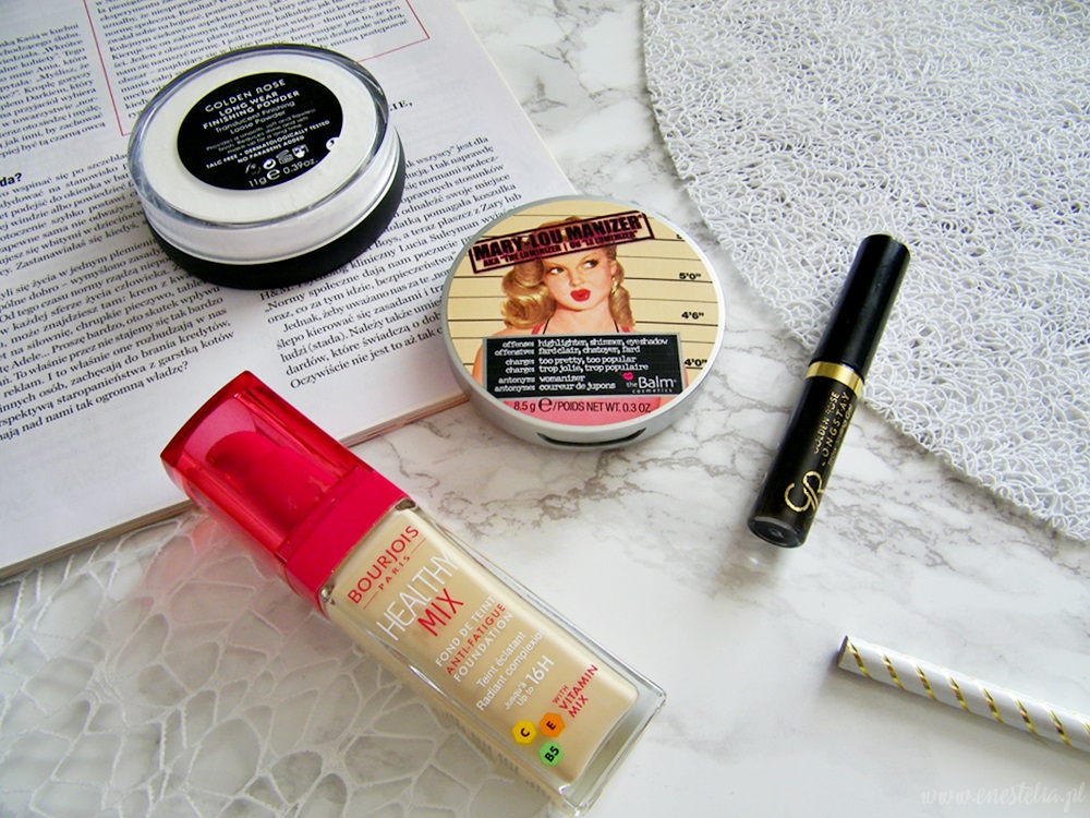 BLOGGER MADE ME BUY IT | The Balm Mary Lou Manizer, Golden Rose Long Wear Finishing Powder, Golden Rose Longstay Brow Styling Gel, Bourjois Healthy Mix
