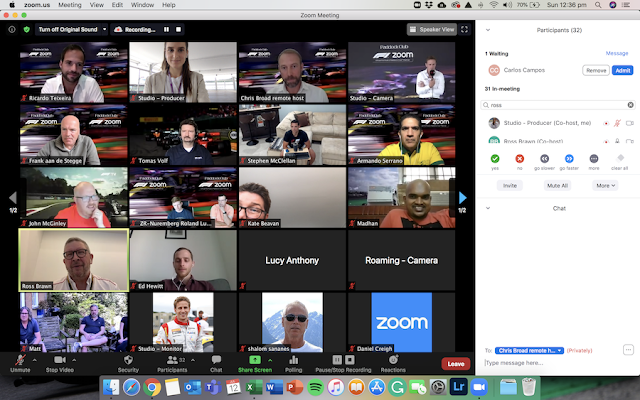 Formula 1 y Zoom anuncian la primera asociación de Virtual Paddock Club