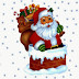 Imagenes de navidad - Animados de navidad - Santa Claus dentro de la Chimenea  