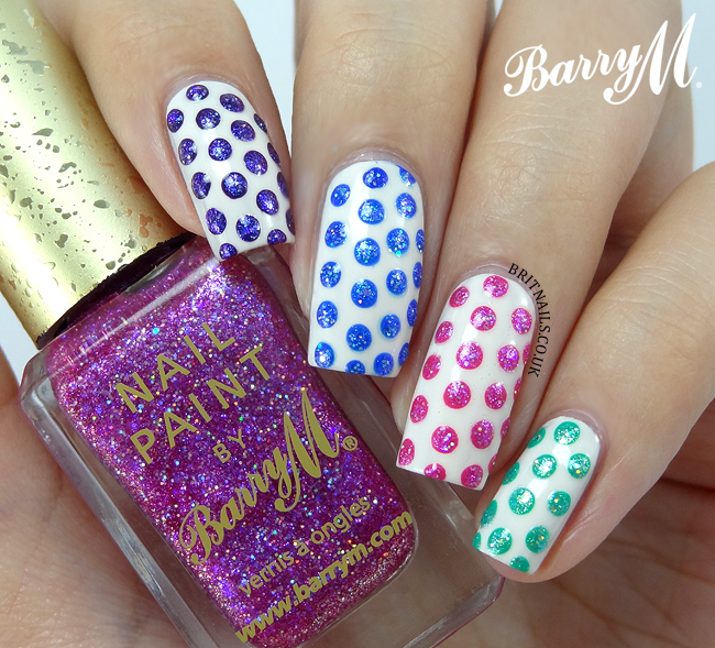 Party Polka Dots Tutorial for Barry M | Brit Nails