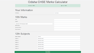 CHSE +2 Mark Calculator