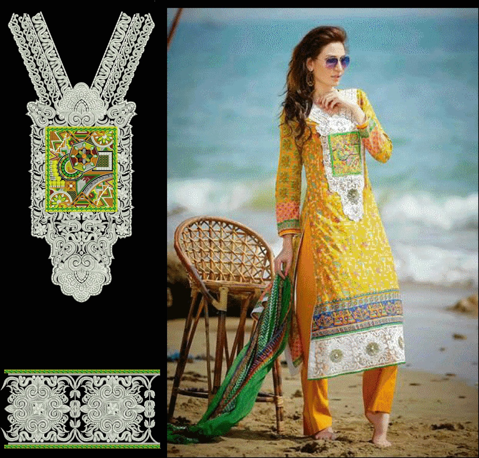 Latest Embroidery Designs For Salwar Kameezfree download