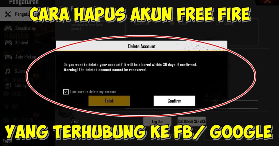 Cara Menghapus Akun Free Fire Yang Terhubung Ke Facebook