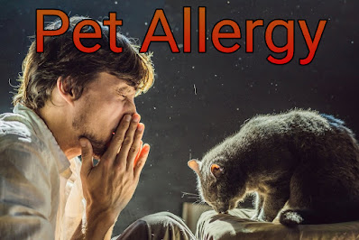 पालतू जानवरो से एलर्जी (Pet Allergy)  पेट से होने वाली एलर्जी का मुख्य कारण पालतू जानवर होते है पालतू जानवरो के बालो में , स्किन सेल्स में , लार में और यूरिन में एलर्जिक रिस्पांस पैदा करने वाले प्रोटीन्स पाए जाते है जिनके सम्पर्क में आने के बाद हमारी बॉडी में एलर्जिक रिएक्शन उत्पन्न होने लगती है