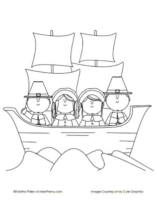 Mayflower coloring page 5