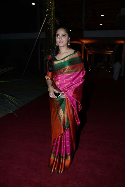 Glamorous Actress Anushka Shetty Images In Saree 8