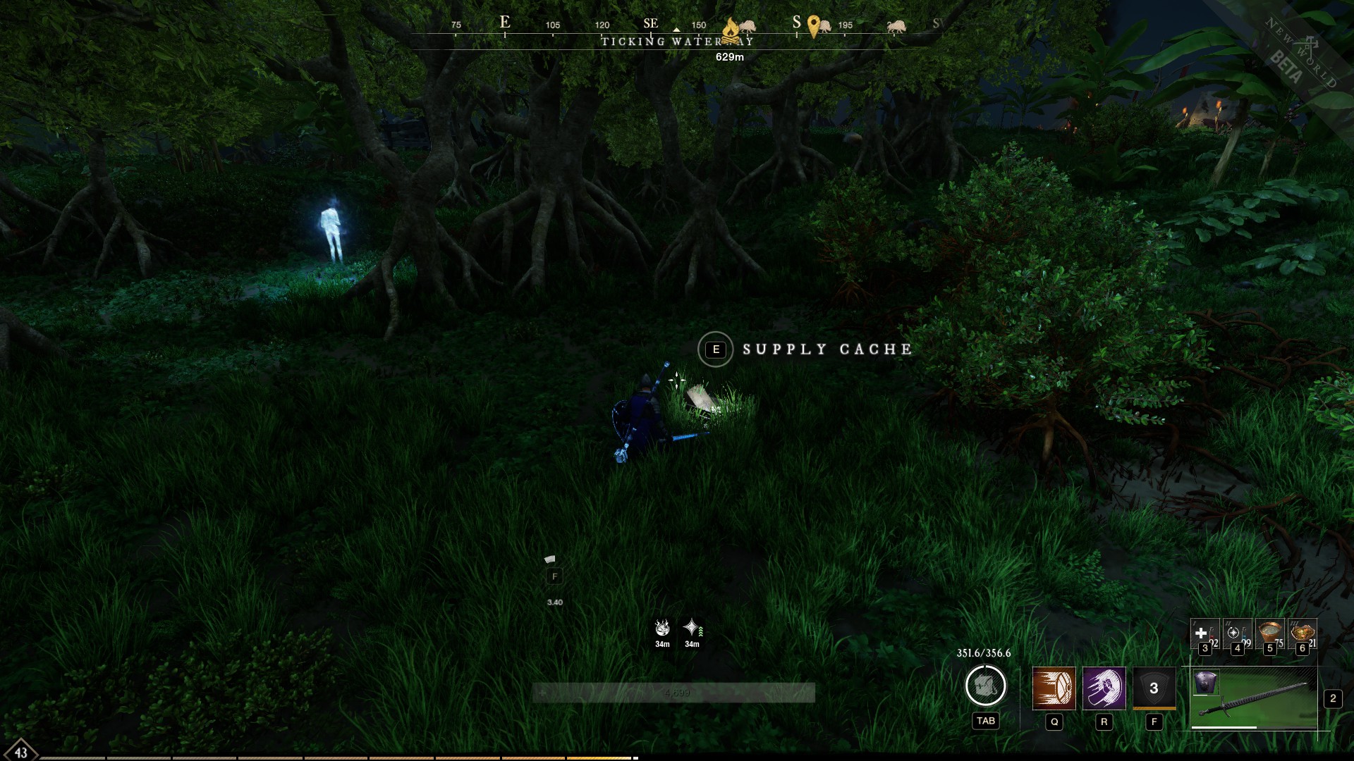 New World Ticking Waterway chest locations