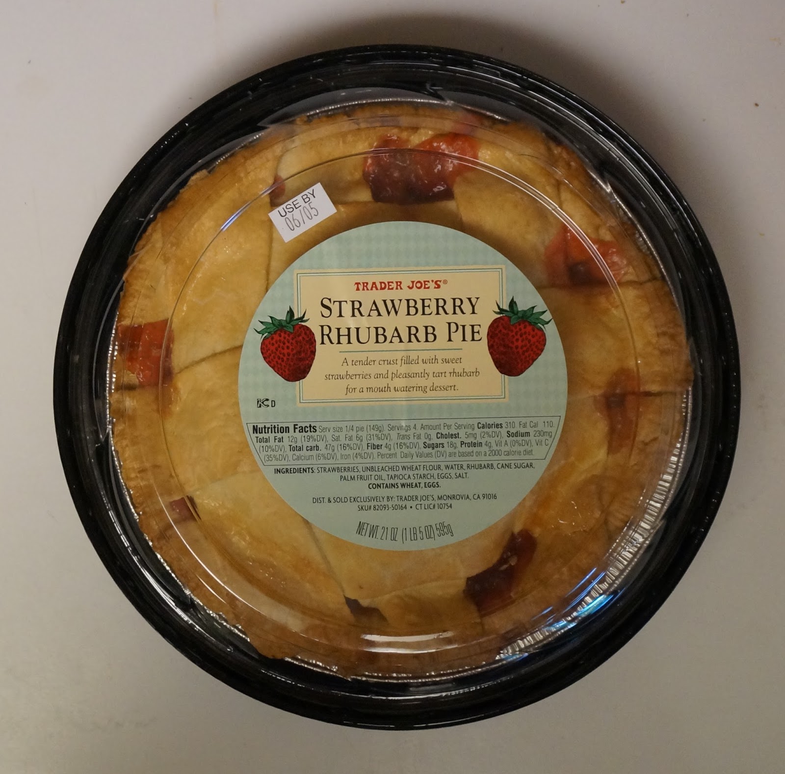 Exploring Trader Joe's Trader Joe's Strawberry Rhubarb Pie