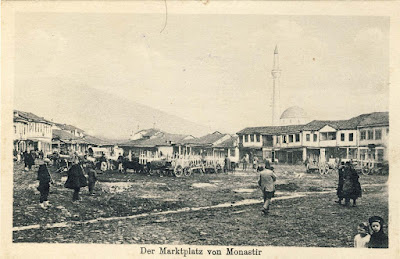 “Drven Pazar” (Wood Market) with a view to Pelister, 1915.
