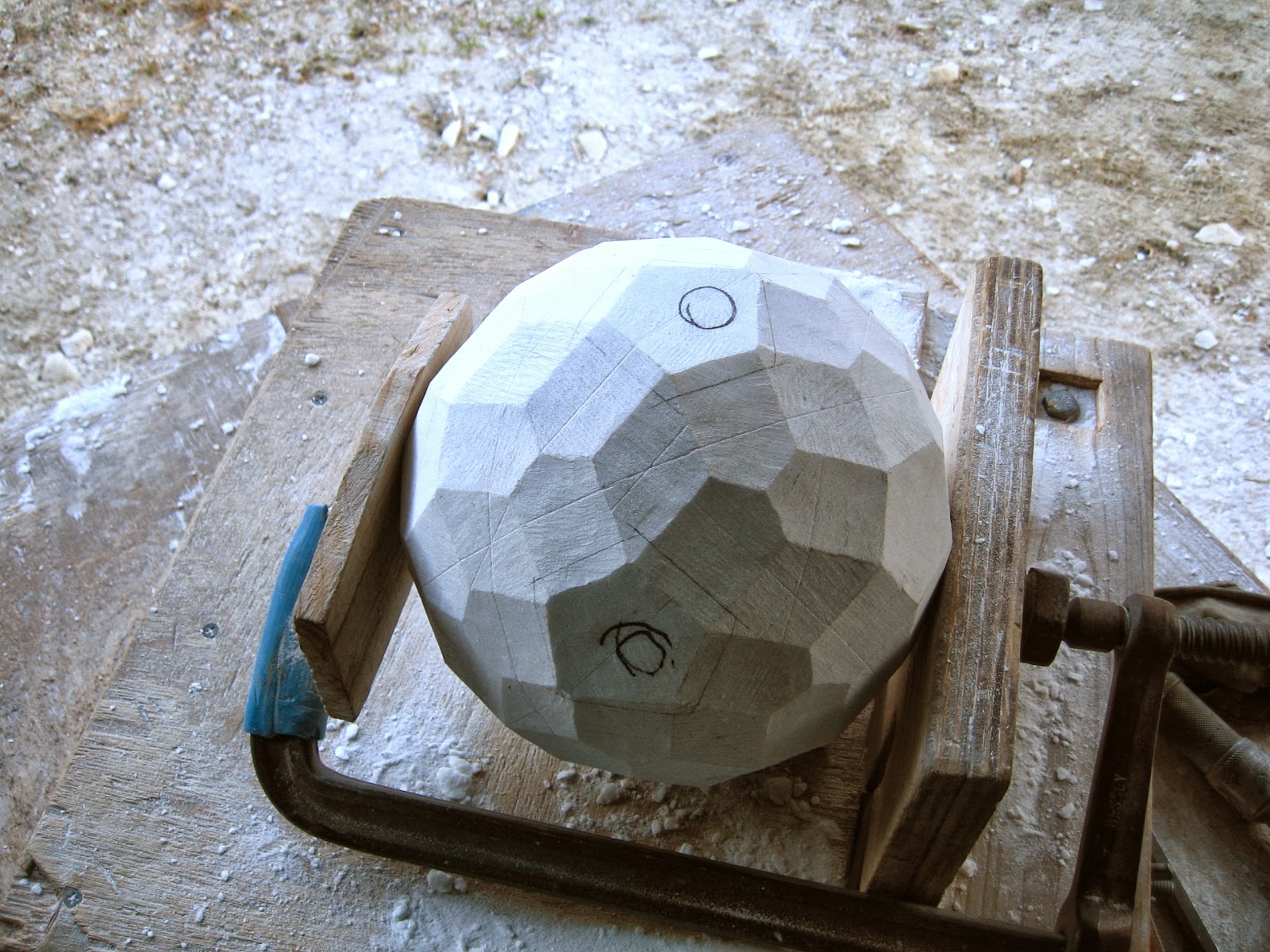 Abstract Stone Sculpture and B The Making of Sculpture Star