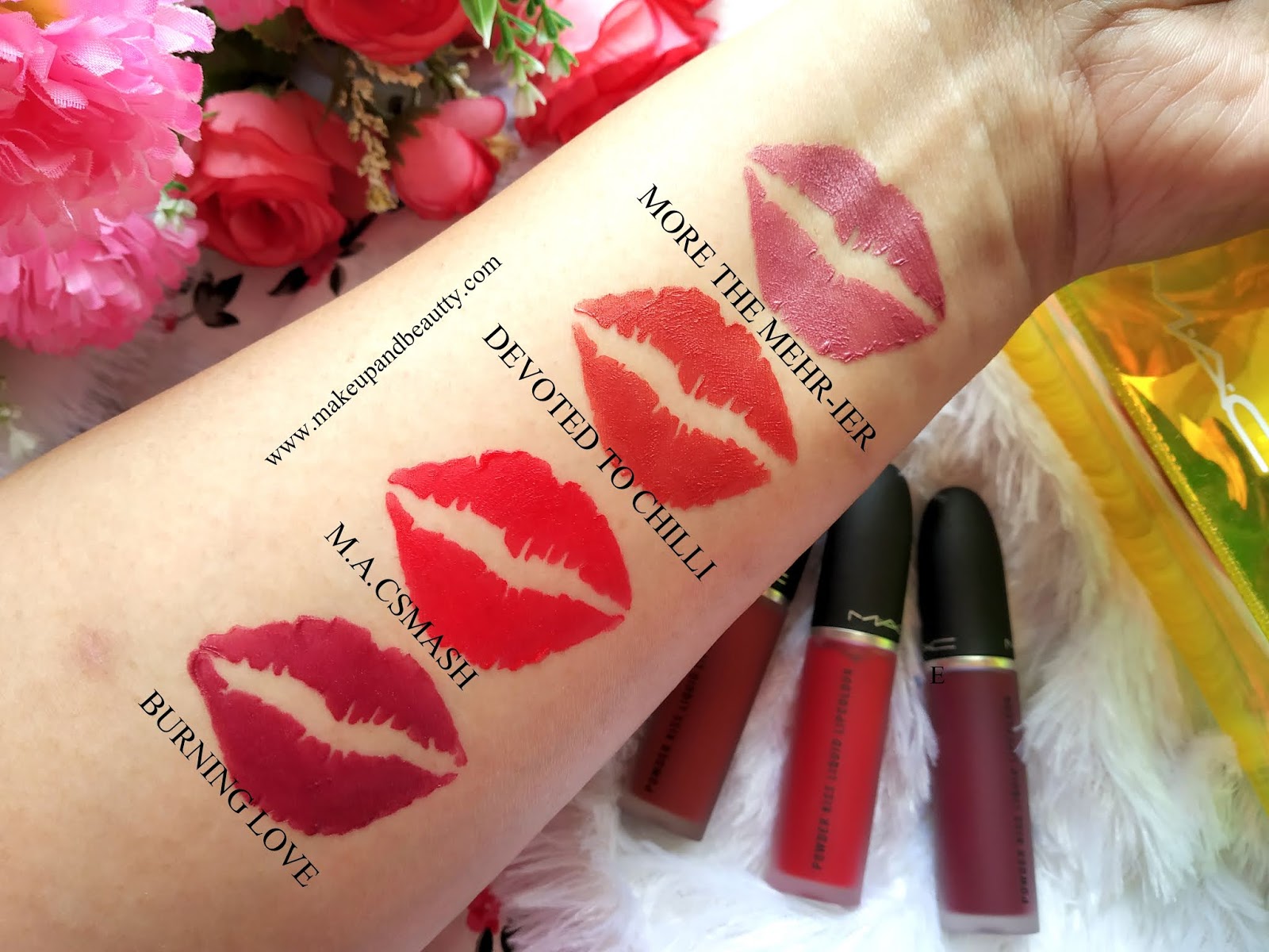 Makeup and beauty !!! MAC POWDER KISS LIQUID LIPCOLOURS II REVIEW II