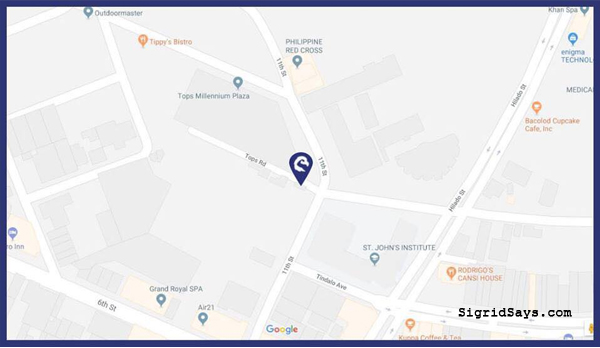Phenom Elite Training Academy location map - Bacolod blogger