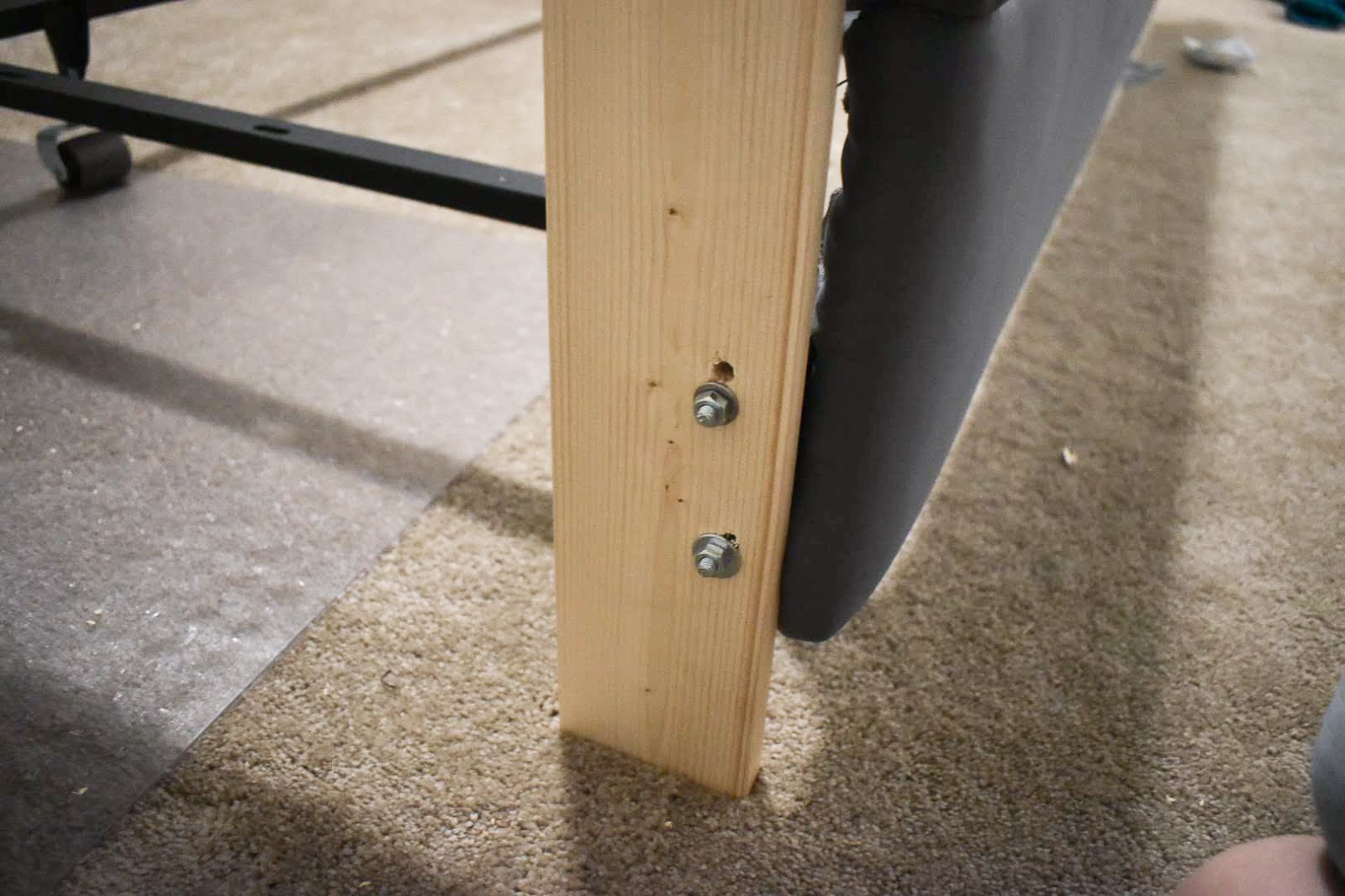How To Turn A Metal Bed Frame Into An Upholstered Bed Leah Maria Designs