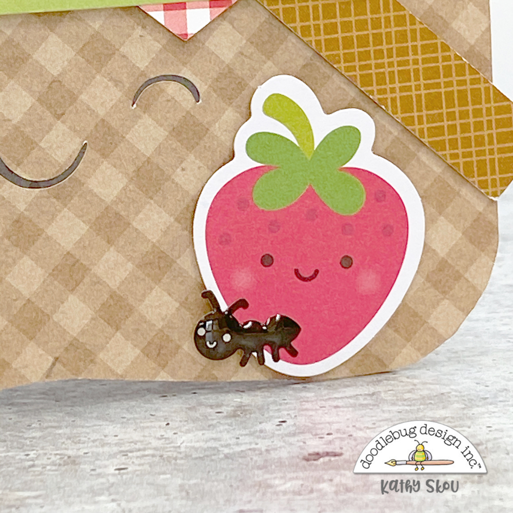 My Happy Place Doodlebug Design BarBCute Picnic Basket Box Card