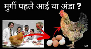 मुर्गी पहले आयी या अंडा ।। what was first egg or chicken?