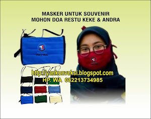 MASKER KAIN SOUVENIR PESTA