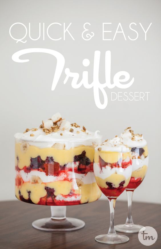 Quick and Easy Trifle Dessert Recipe My Favorite Recipe