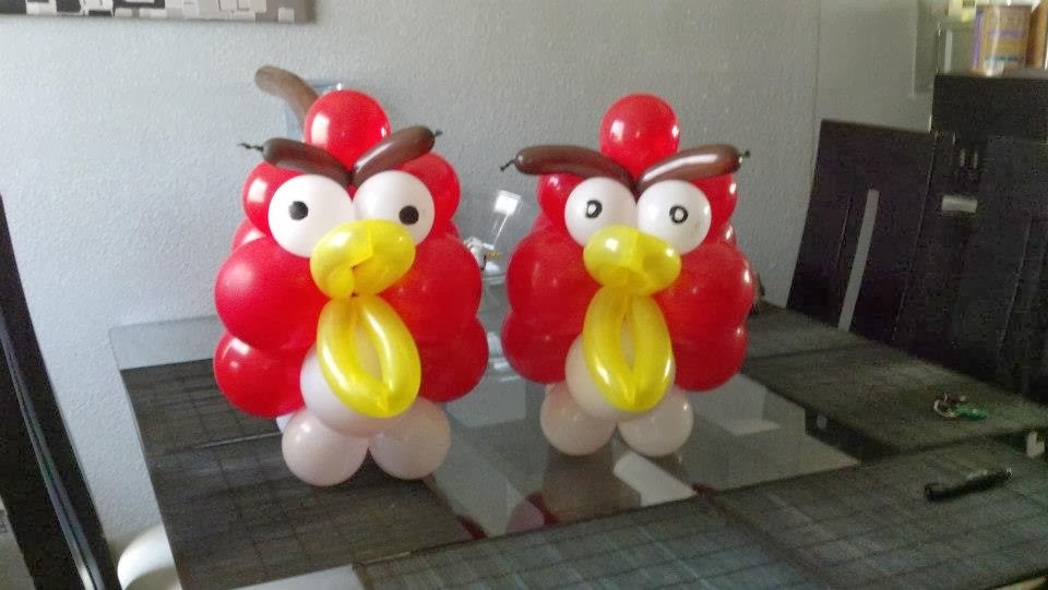 Globos de Angry Birds para Decoracion de Fiestas Infantiles, parte 1