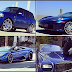 50 Cent shows off his all in one colour of exotic fleet of blue cars 